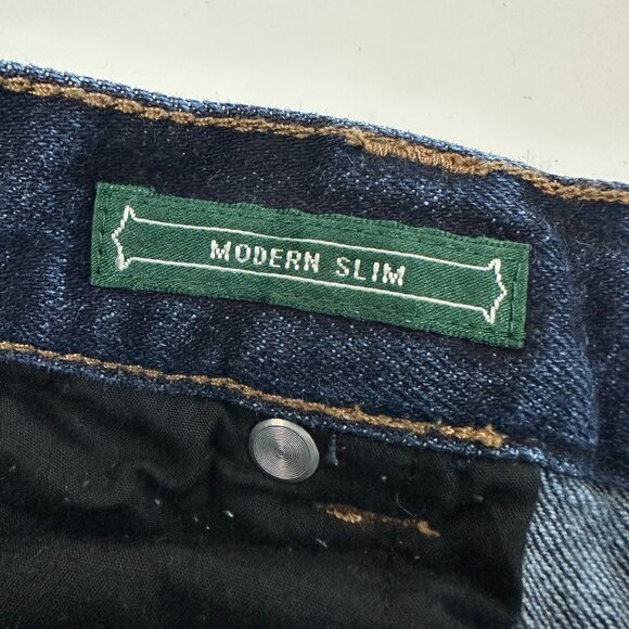 Lauren Jeans Co. Modern Slim Women's size 10 Dark Wash Blue Denim Jeans - Picture 4 of 5